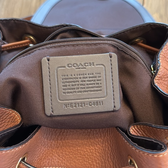 Coach Pennie Backpack in signature canvas. - Picture 5 of 10